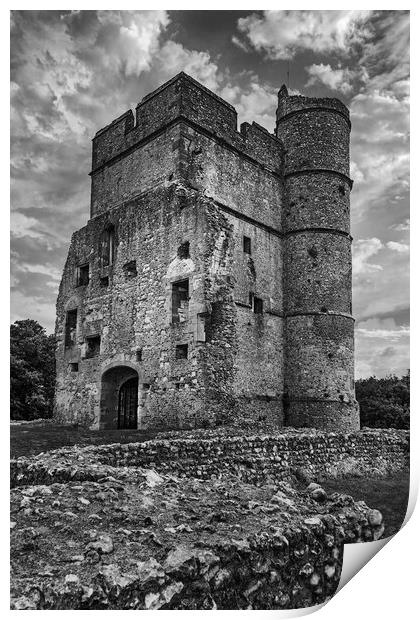 The Ruined Medieval, Donnington Castle Print by Dave Williams