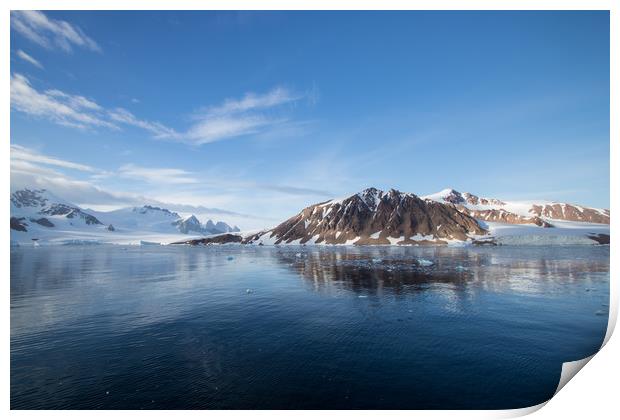 Beautiful reflections in Antarctica Print by Hazel Wright