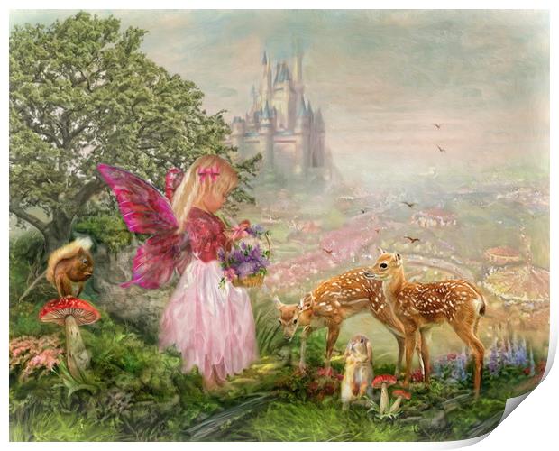 The Fairy Garden Print by Trudi Simmonds