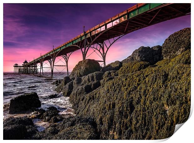 Clevedon Pier Print by Jaromir Ondra