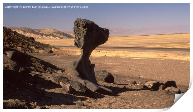 Mushroom Rock, Death Valley Print by Derek Daniel