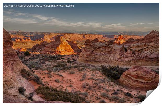 South Coyote Buttes, Arizona at sunrise Print by Derek Daniel