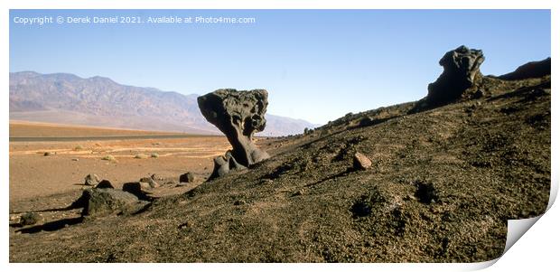 Mushroom Rock, Death Valley Print by Derek Daniel