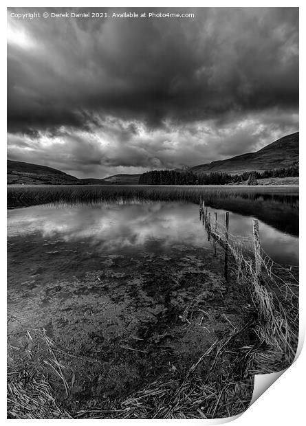 Loch Cill Chriosd, Skye, Scotland (mono) Print by Derek Daniel