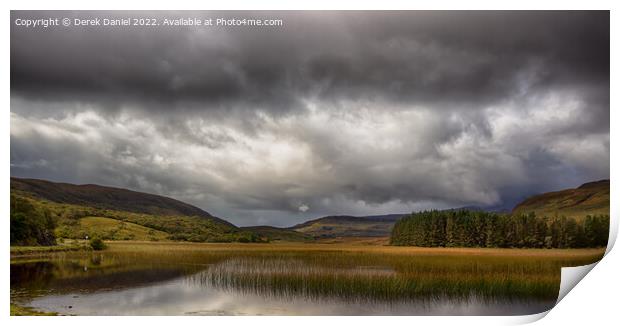 Moody Drama in Scottish Highlands Print by Derek Daniel