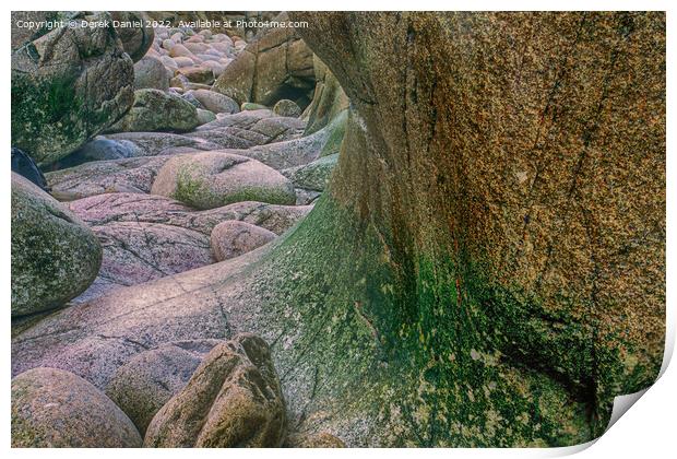 Porth Nanven, Cot Valley, St. Just, Cornwall Print by Derek Daniel