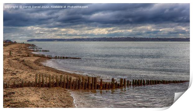 Serenity by the Solent Print by Derek Daniel