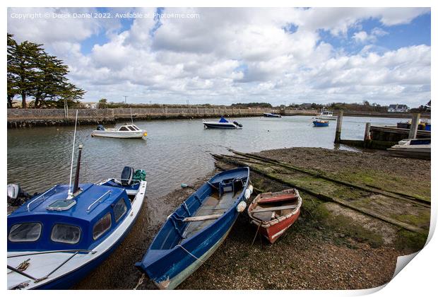 The Solent, Keyhaven Print by Derek Daniel