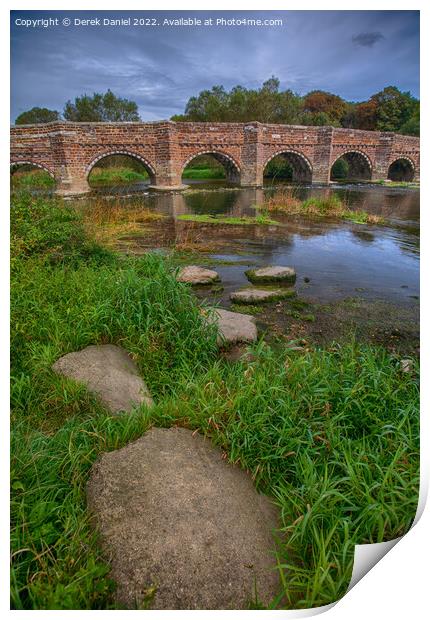 The Ancient Beauty of Whitemill Bridge Print by Derek Daniel