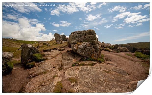 Lands End, Cornwall  Print by Derek Daniel