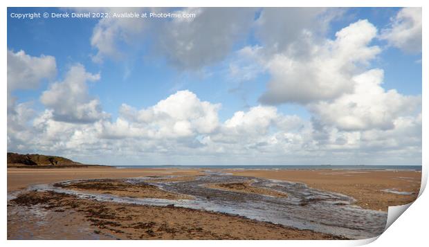 Lligwy Beach, Anglesey Print by Derek Daniel