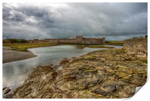 Bryn Aber, Cemlyn Bay, Anglesey Print by Derek Daniel