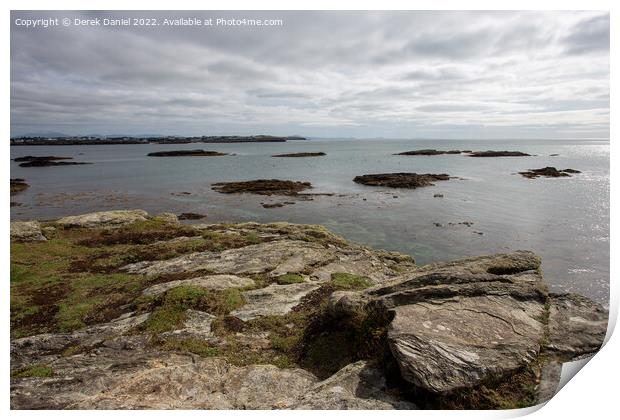 Trearddur Bay, Anglesey Print by Derek Daniel