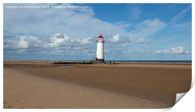  Point of Ayr Lighthouse Print by Derek Daniel