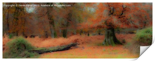 Enchanted Autumn Wonderland Print by Derek Daniel