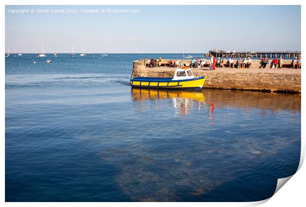 Serene Coastal Charm Print by Derek Daniel