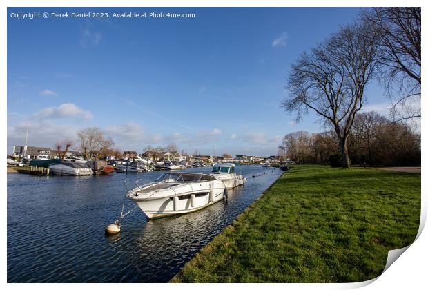 Serenity by the River Print by Derek Daniel