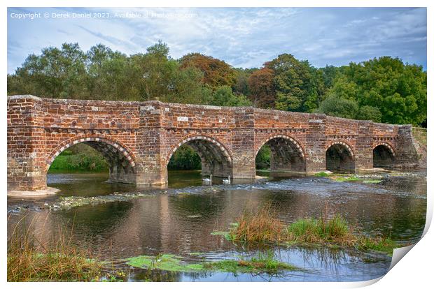 The Timeless Beauty of Whitemill Bridge Print by Derek Daniel