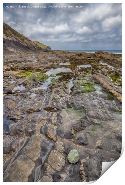 Majestic Cornish Coastline Print by Derek Daniel