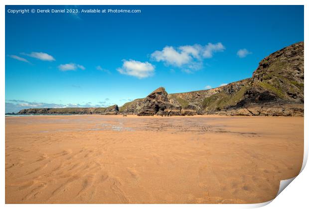 Majestic Bedruthan Steps Print by Derek Daniel