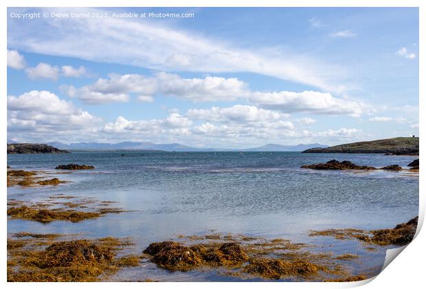 Tranquil Beauty of Borthwen Beach Print by Derek Daniel