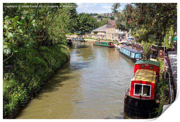 Exploring the Serenity of Kennet and Avon Canal Print by Derek Daniel