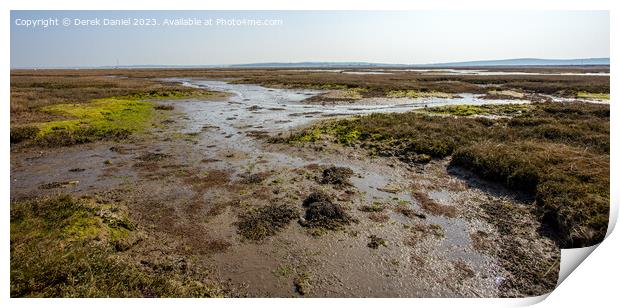 Keyhaven Marshes Print by Derek Daniel