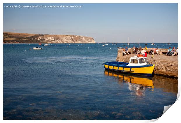 day out at Swanage Print by Derek Daniel