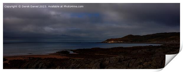 moody Woolacombe Print by Derek Daniel