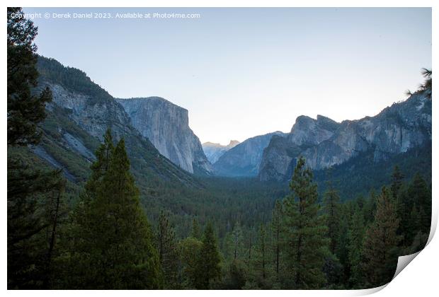 Tunnel View, Yosemite  Print by Derek Daniel