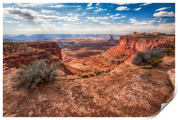 A view of Canyonlands National Park Print by Derek Daniel