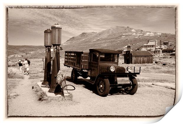  Bodie, a ghost town in California (Sepia) Print by Derek Daniel