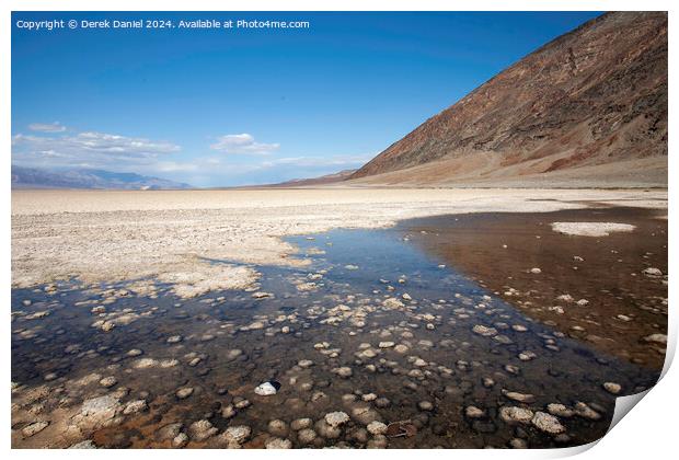 Badwater Basin, Death Valley Print by Derek Daniel