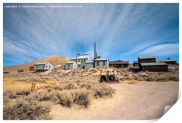  Bodie, a ghost town in California Print by Derek Daniel