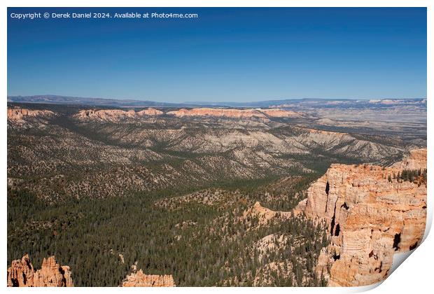 Scenic View Over Bryce Canyon Print by Derek Daniel