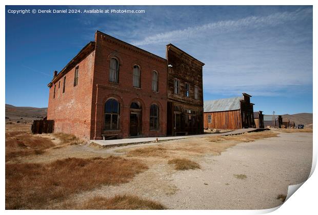  Bodie, a ghost town in California Print by Derek Daniel