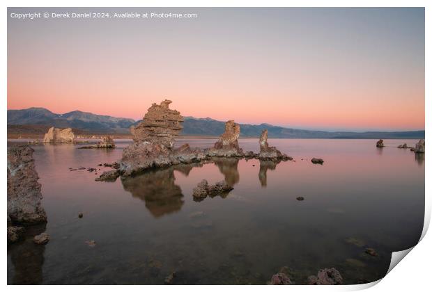 Sunset at Mono Lake Print by Derek Daniel