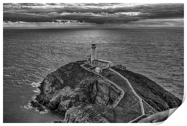 South Stack Lighthouse, Anglesey Print by Derek Daniel