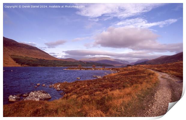 Loch Clair Print by Derek Daniel