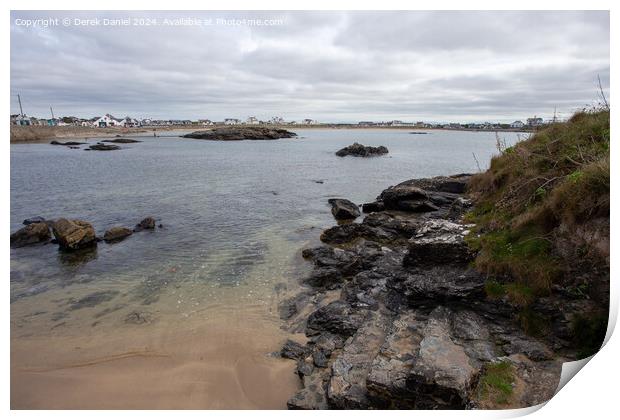 Lon Isallt, Trearddur Bay, Anglesey Print by Derek Daniel