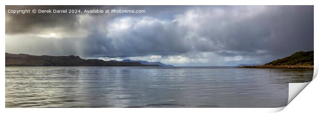 A Moody Morning At Loch Brittle, Isle of Skye (panoramic) Print by Derek Daniel
