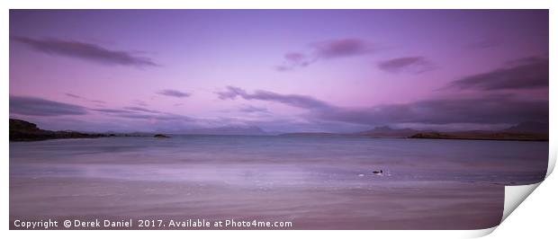 Stunning Sunset over Award Winning Mellon Udrigle  Print by Derek Daniel