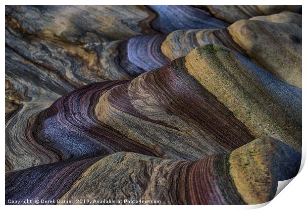 Vibrant and Textured Beachscape Print by Derek Daniel