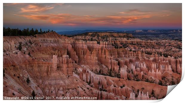 Bryce Canyon Sunset Print by Derek Daniel