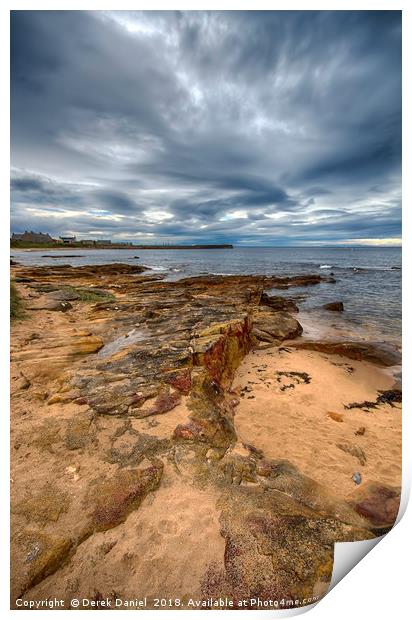 Hopeman Beach, Moray Print by Derek Daniel