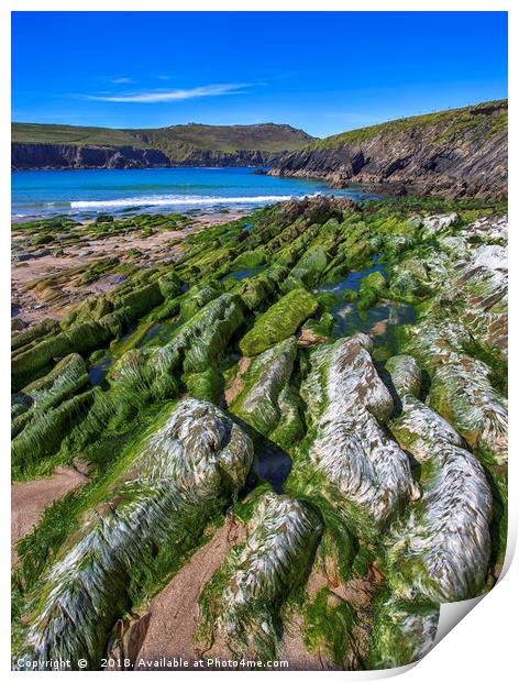 Majestic Clogher Strand Print by Derek Daniel