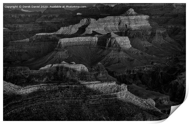 The Mighty Grand Canyon Print by Derek Daniel