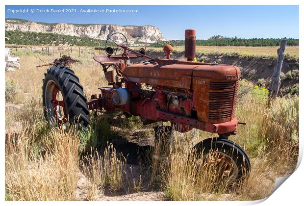Rustic Charm Farmall Tractor in Utah Print by Derek Daniel