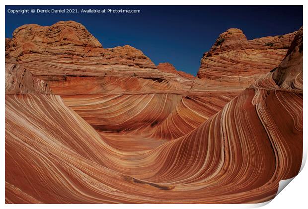 The Wave , truly an amazing natural wonder Print by Derek Daniel