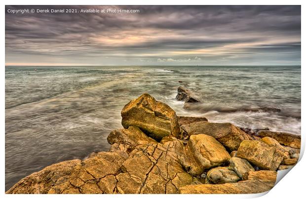 Peveril Point, Swanage #3 Print by Derek Daniel